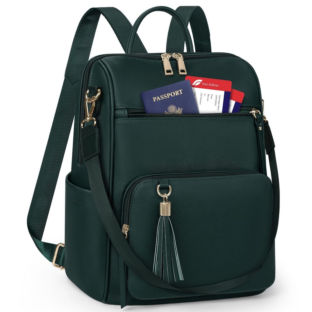 Backpack Purse for Women Leather Travel Backpack Purse Waterproof Anti Theft😛